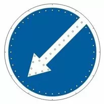 Импульсный светодиодный знак 4.2.1/4.2.2 Объезд препятствия D700