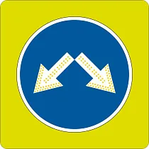 4.2.3 Светодиодный дорожный знак на желтом щите 900x900